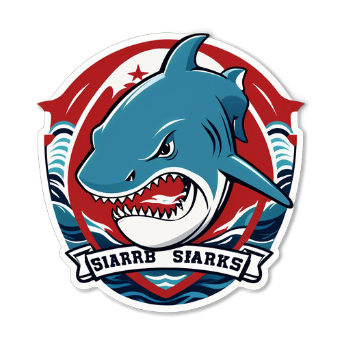 Illustration des UBB Sharks en équipe de rugby prête pour le match