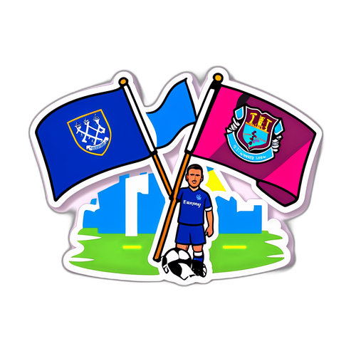 Samolepka se zápasem Everton – West Ham