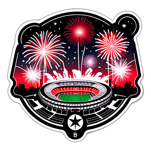 Sticker ya Besiktas FC na Mandhari ya Usiku