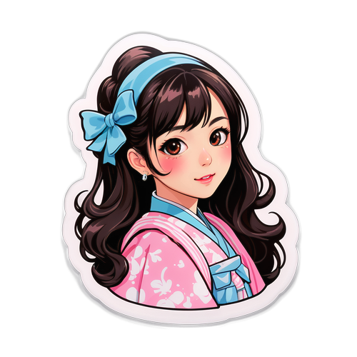 華やかなデザインのステッカー