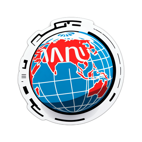 Stylish CNN Logo Sticker na may Global na Tema