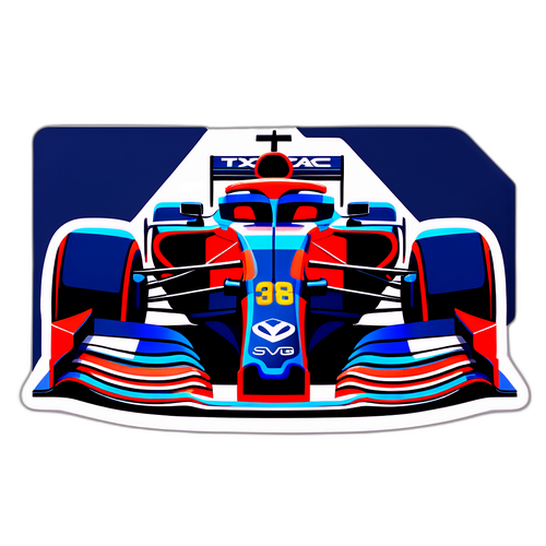 Futuristisches Design von Max Verstappen im Rennwagen