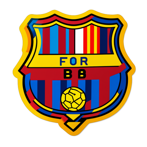 Rasakan Semangat Barcelona: Sticker 'Forever Blaugrana!' yang Penuh Warna!