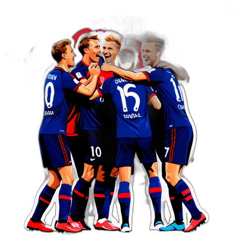 Kristoffer Eriksen Sundal Feirer Seier med Venner