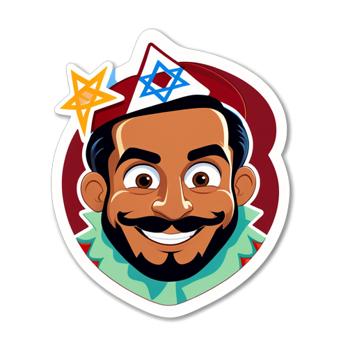 אמנואל יחיא משולם בסגנון קריקטורה