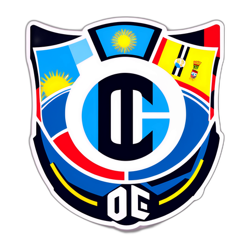 Diseño que combina elementos de la cultura argentina y el fútbol con un toque contemporáneo y letras estilizadas de 'Ole'