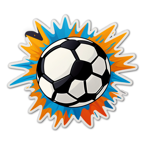 Dynamic Football Sticker