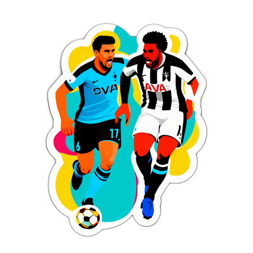 Δύο ποδοσφαιριστές σε αγώνα Newcastle εναντίον Tottenham