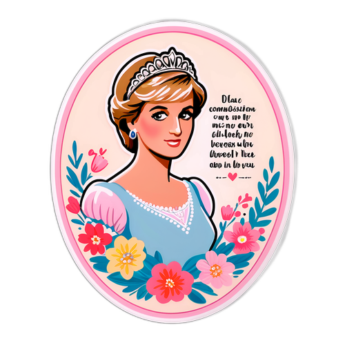 En hjertevarmende klistremerke av prinsesse Diana