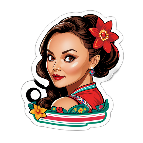 Sticker Coleccionista: Angelique Boyer en el Cine y Televisión Mexicana