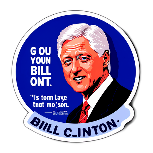 Bill Clinton Alıntısı Sticker