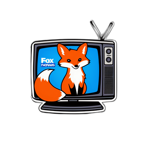 Modern TV med Fox News-logotyp