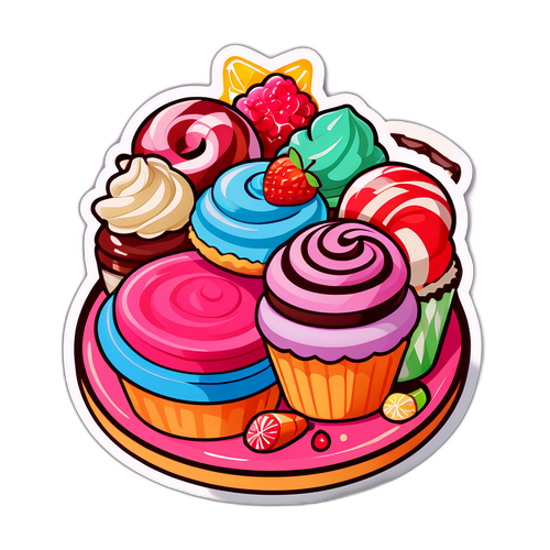 中村屋の美味しいデザートステッカー