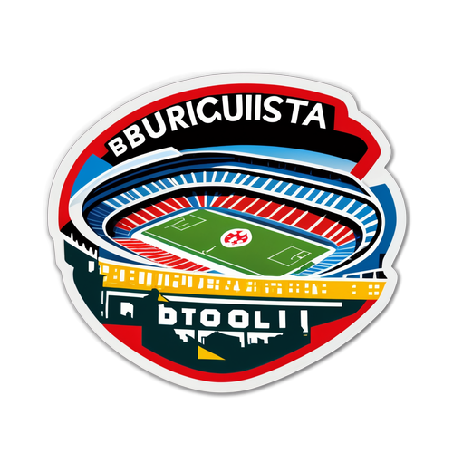 Sticker cu stadion de fotbal Rapid București - Botoșani