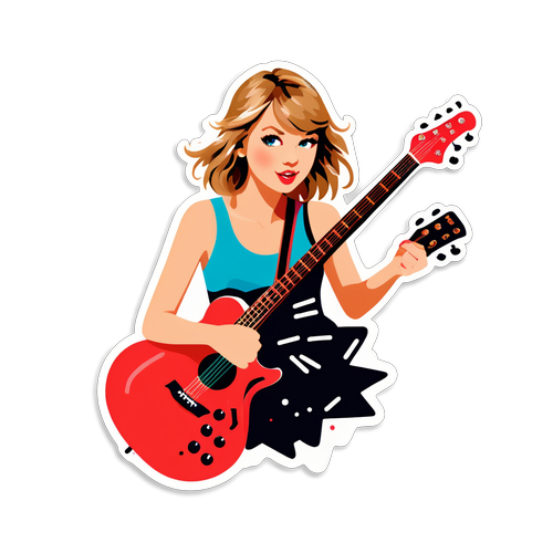 Shake It Off! Grab This Playful Taylor Swift Sticker to Rock Your Style!