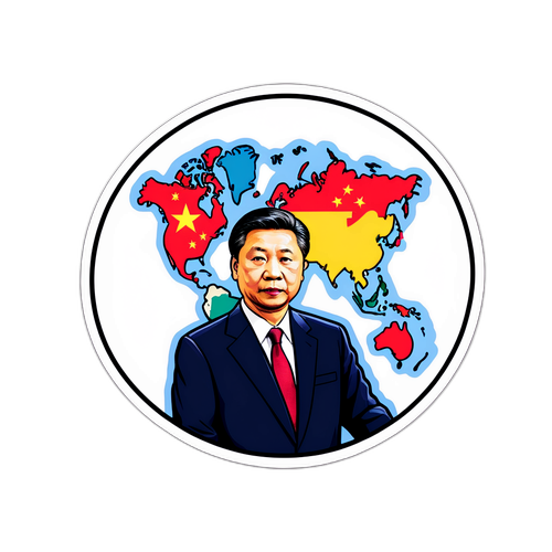 中国外交部发言人与世界地图