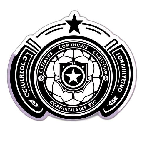Adesivo Corinthians com Representação do Jogo Contra o Rio Claro