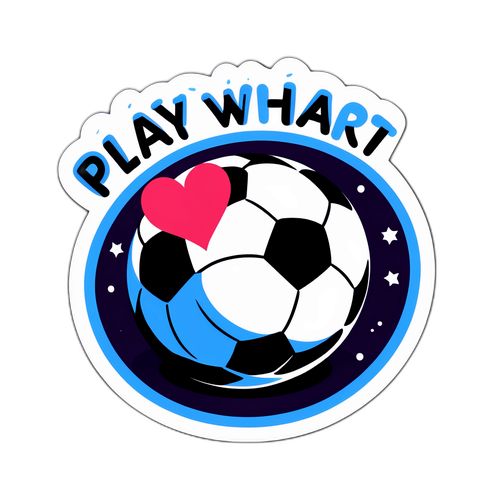 Motywacyjna naklejka piłkarska