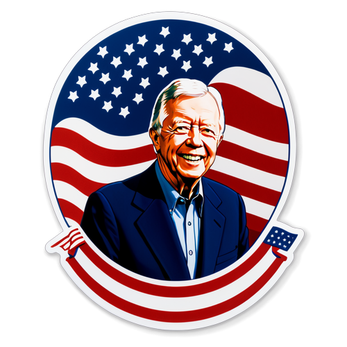 Jimmy Carter: Ang Makasaysayang Sticker na Magpapaalala sa Iyong Paghanga sa Patriotismo!