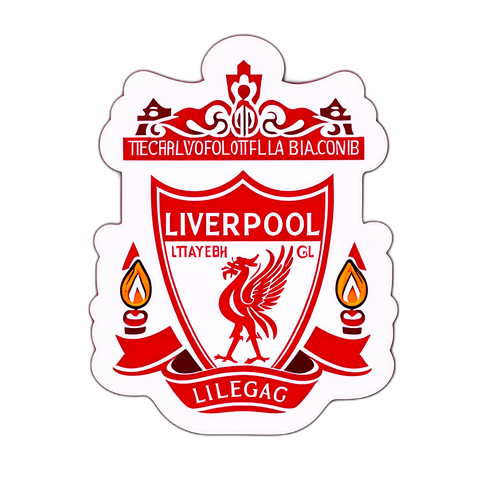 Стильна наклейка з логотипом Ліверпуля