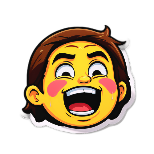 Eğlenceli Komik Yüz Stickerı