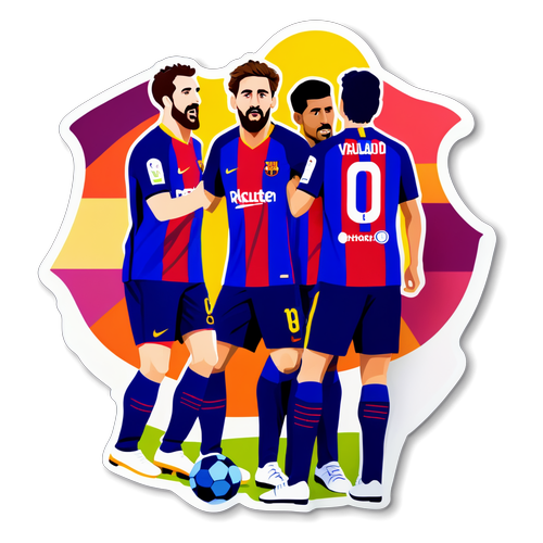 Sticker bóng đá Valladolid vs Barcelona