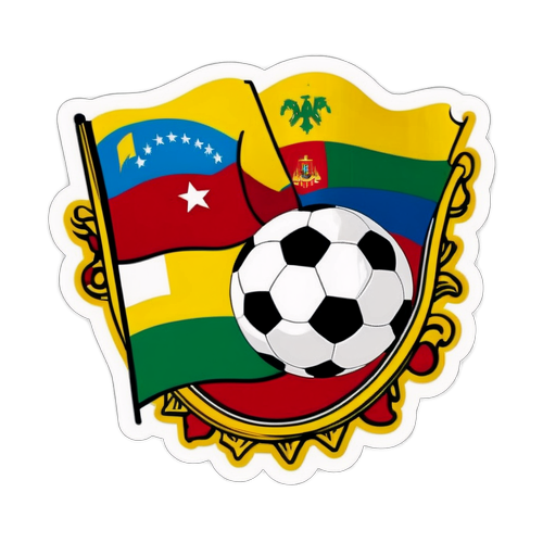 Adesivo Sportivo di Calcio: Venezuela contro Bolivia