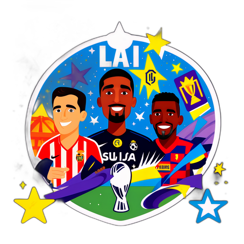 Retro La Liga Klistermærke