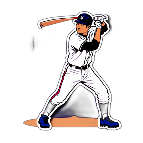 ナガシマのスタイリッシュなバッティングポーズ