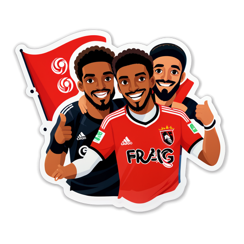 Adesivo sobre o próximo jogo do Flamengo