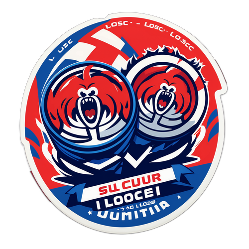 Stiker Perlawanan Lens vs LOSC