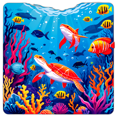 Underwater Scene med Marine Liv