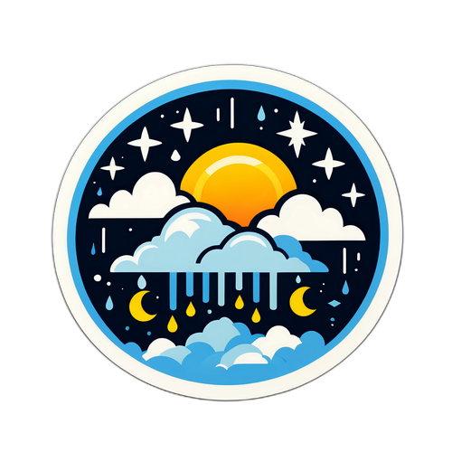 오늘의 날씨를 표현한 오리지널 스티커