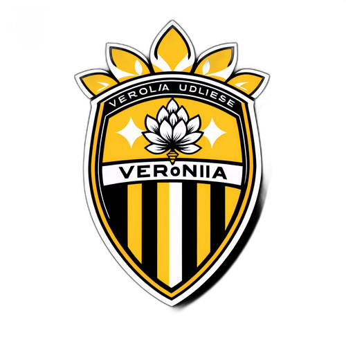 Verona és Udinese Színekben Készült Stílusos Matrica