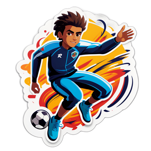 Adesivo de Rayan em Movimento