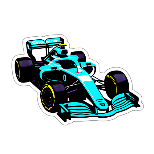Minimalistický sticker Fórmula 1