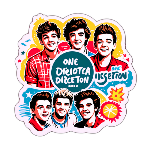 Adesivo a tema nostalgia dedicato a One Direction