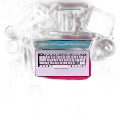 Layout di uno spazio creativo con strumenti artistici