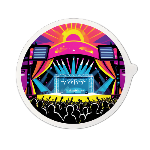 Rock Werchter Podium met Lichtshow