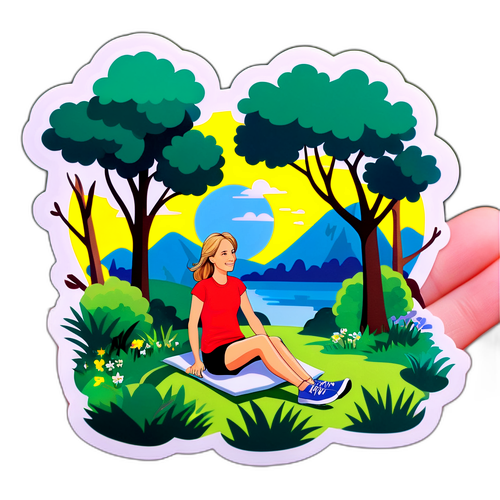 Helen Hunt im sonnigen Park