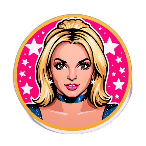 Autocollant en hommage à Britney Spears
