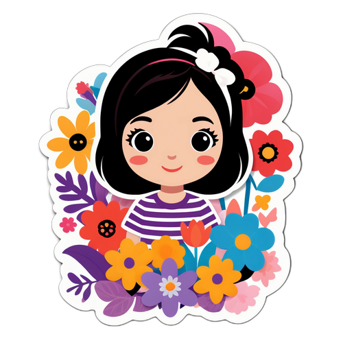 Sticker van Michèle Cuvelier