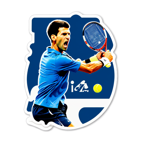 Champion Djokovic Aufkleber