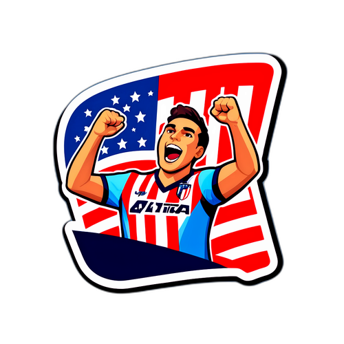 Adhesivo de entusiasmo de los hinchas de Atlético Rafaela