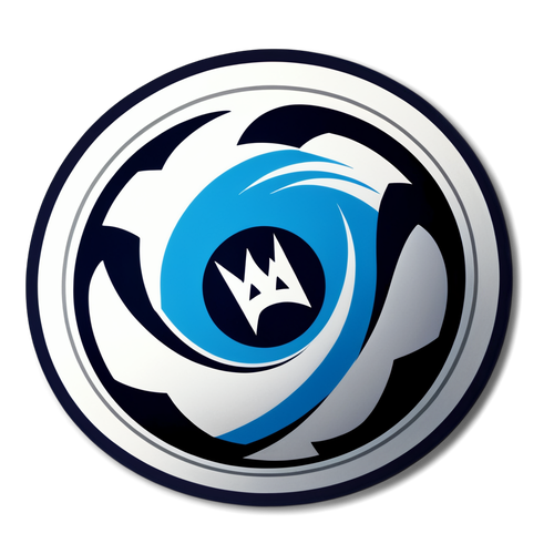 Dynamic Whitecaps Logo with Soccer Ball