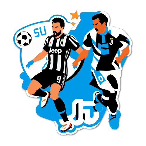 Adesivo Sportivo: Rivalità Juventus vs Napoli