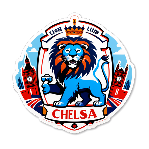 Chelsea FCs Løve: En Stilfull Hyllest Omkranset av Londons Berømte Landemerker!