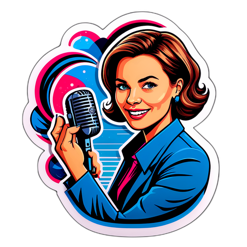 Modern klistermärke för Carina Bergfeldt