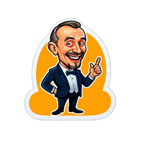 Karikatura Vladimíra Polívky s oblíbeným vtipem