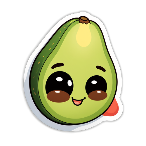 ¡La Dulzura del Aguacate! El Sticker que Hará Sonreír a Todos